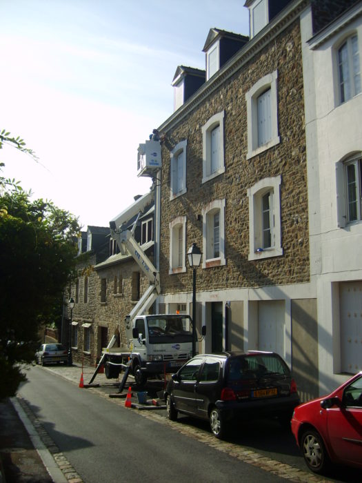  nacelle pour entretenir ses gouttières 