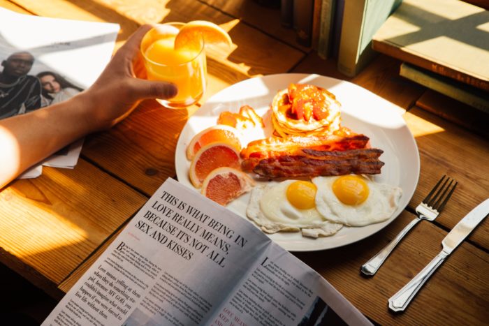 petit déjeuner américain