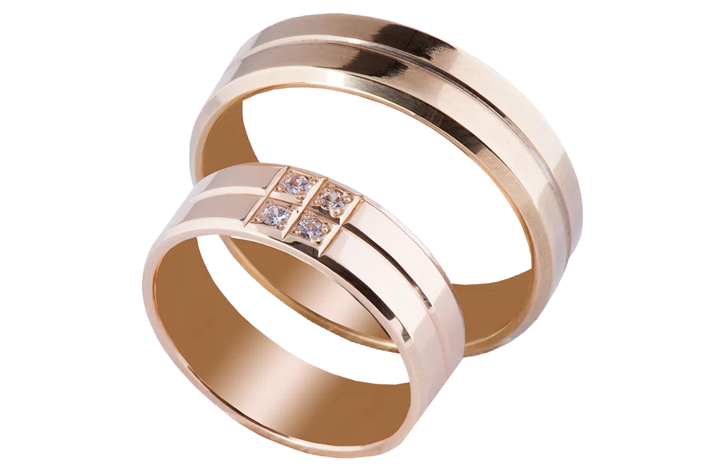 bague plaque or