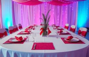 Comment réussir la décoration pour une fête ? table mariage