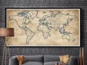 tableau carte du monde