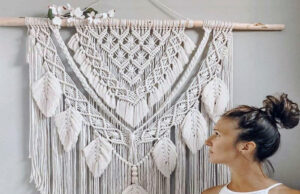 décoration macramé mural