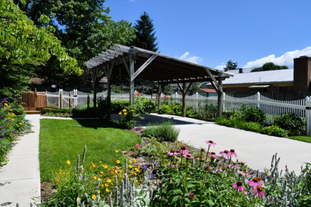 un carport dans son jardin