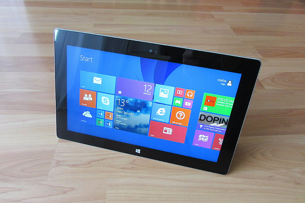 une tablette Windows