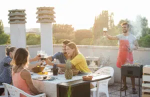 terrasse pour barbecue