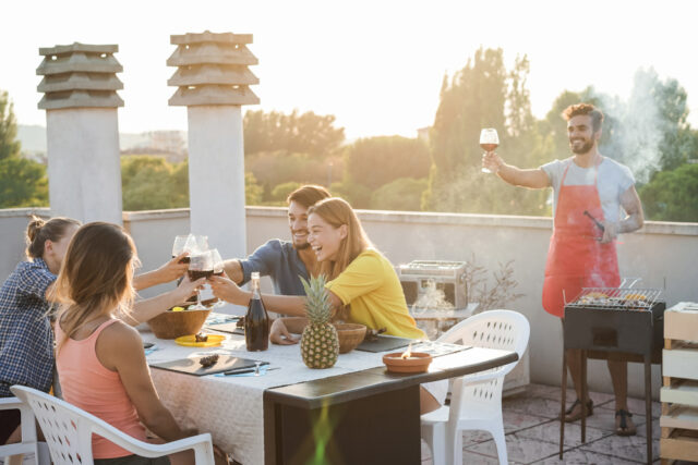 terrasse pour barbecue