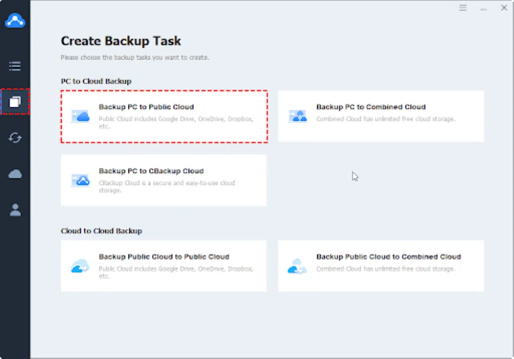 backup task
