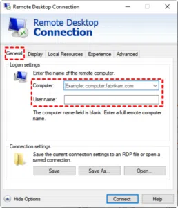 connexion de bureau