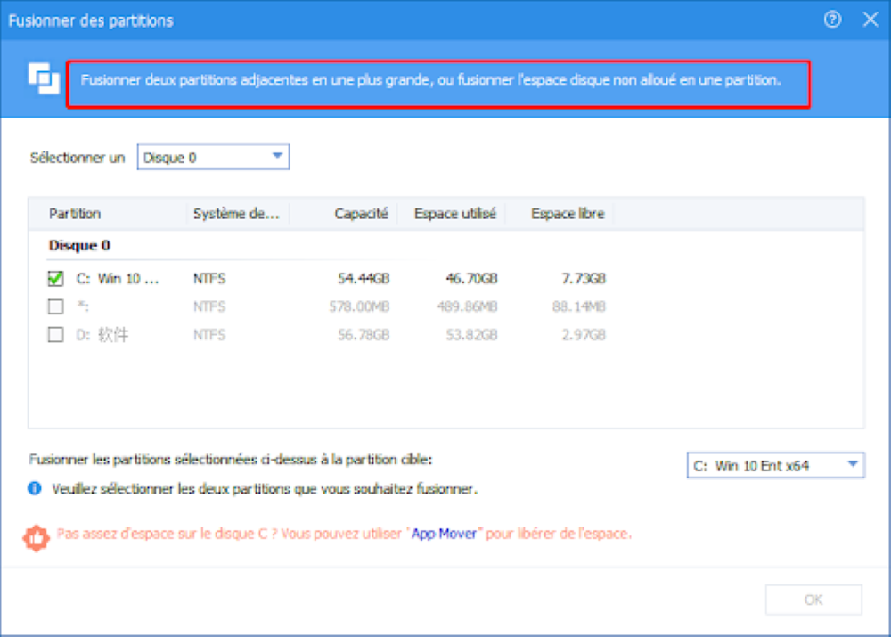 fusionner partition