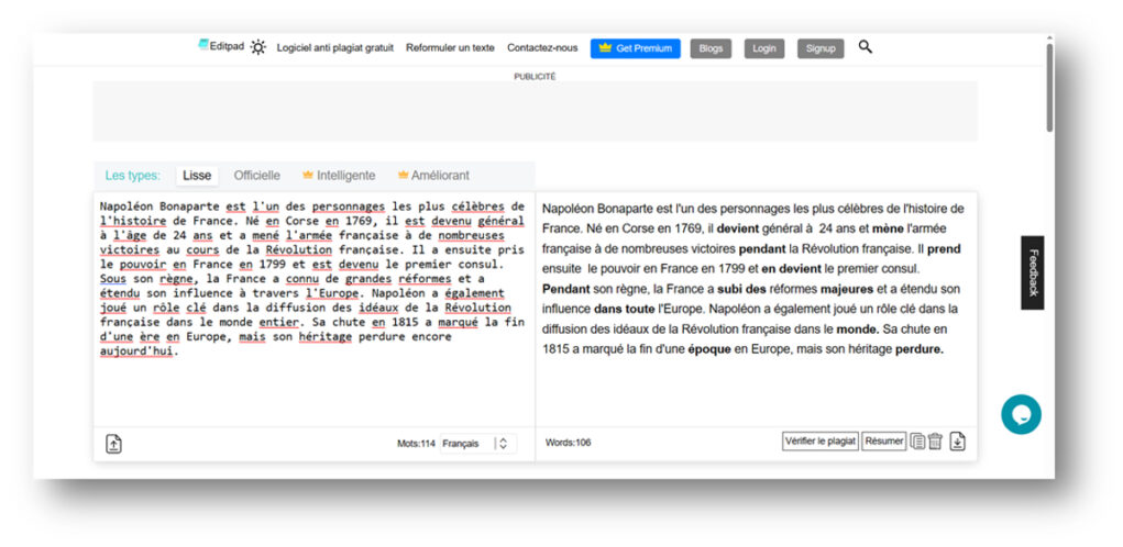 meilleur reformulation