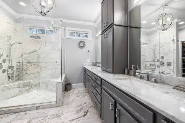 douche marbre
