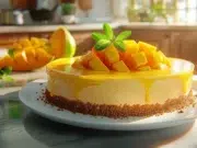 cheesecake à la mangue