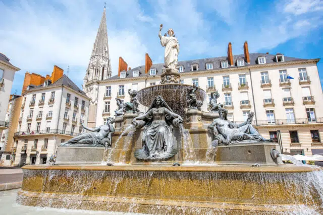 Nantes city in France