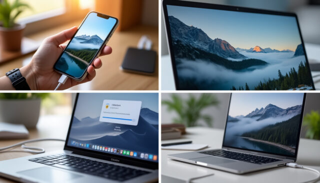 découvrez comment transférer facilement vos photos de votre portable à votre ordinateur en quelques étapes simples. suivez notre guide pratique pour un transfert rapide et sans tracas, afin de sauvegarder et organiser vos précieux souvenirs numériques.