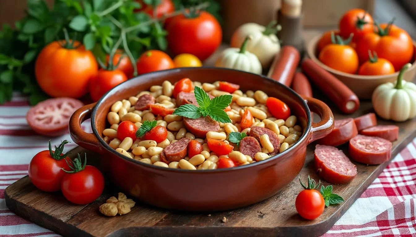 découvrez la délicieuse recette de cassoulet de pierre perret, idéale pour ravir vos invités lors de vos fêtes. suivez nos conseils pour préparer ce plat traditionnel et savoureux qui fera de votre célébration un véritable succès.