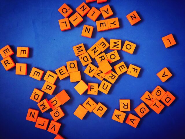 Scrabble letter tiles Scrabble letter tiles