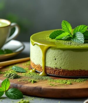 découvrez la tendance gourmande du moment : le cheesecake au matcha. préparez-vous à savourer une délicieuse alliance de saveurs, alliant la douceur du cheesecake et l'exotisme du matcha. une recette incontournable pour les amateurs de desserts !