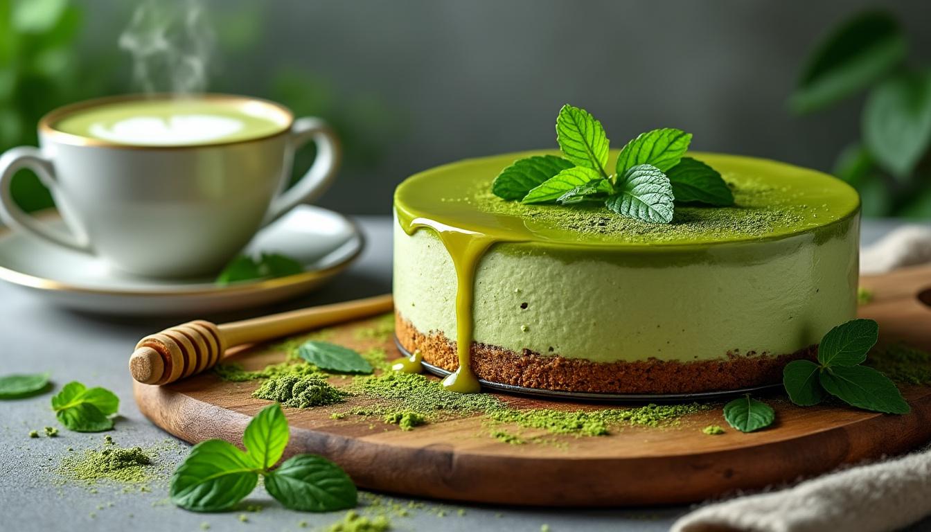 découvrez la tendance gourmande du moment : le cheesecake au matcha. préparez-vous à savourer une délicieuse alliance de saveurs, alliant la douceur du cheesecake et l'exotisme du matcha. une recette incontournable pour les amateurs de desserts !