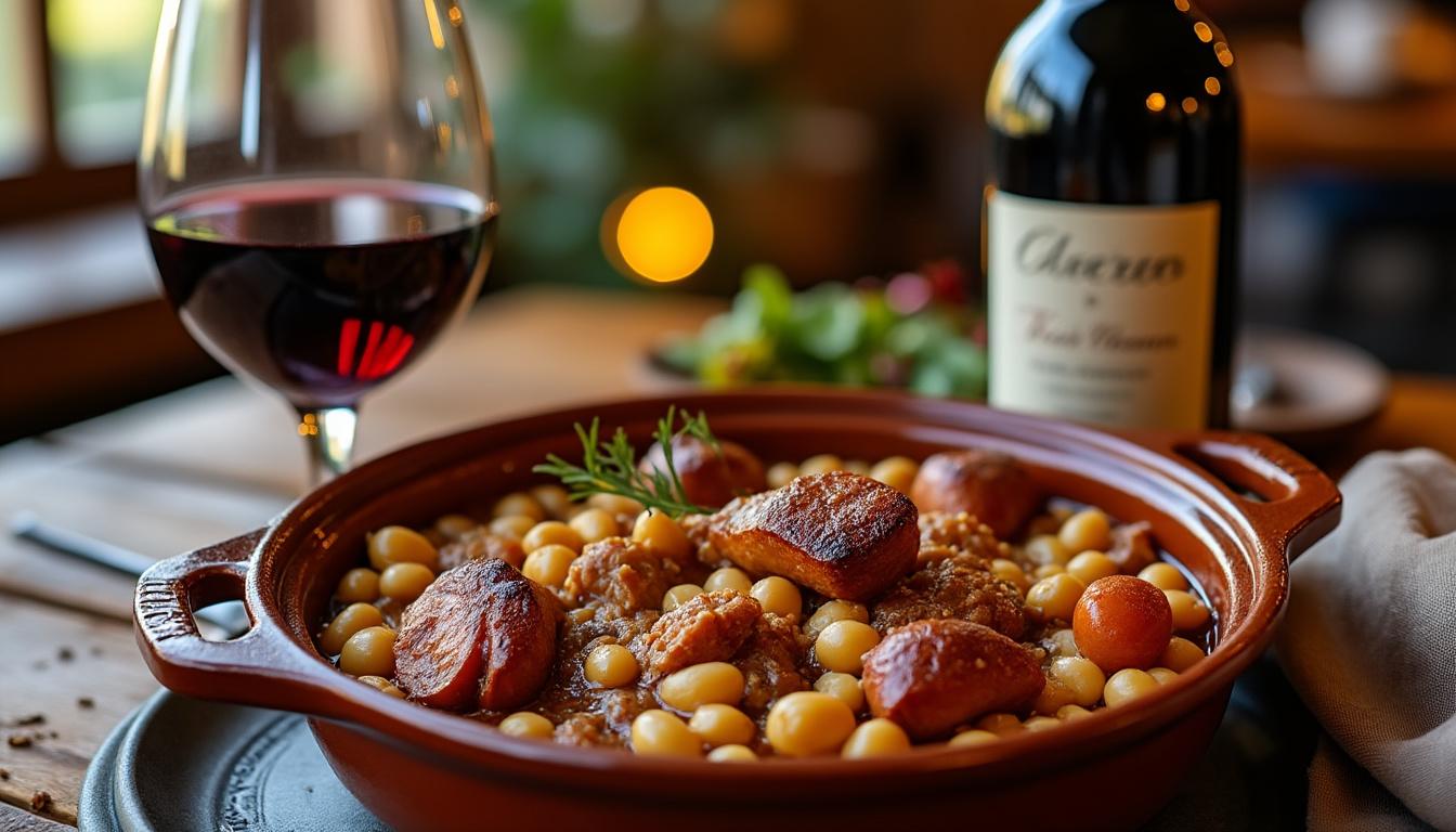 découvrez l'accord parfait entre le vin et le célèbre cassoulet de castelnaudary. dans cet article, nous vous guidons sur les choix de vins qui sublimeront ce plat traditionnel, pour une expérience culinaire inoubliable. idéal pour les gourmets en quête de saveurs authentiques.