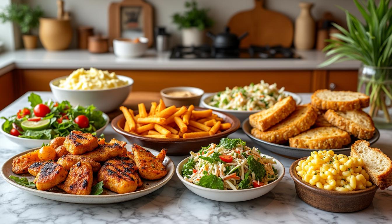 découvrez notre sélection des 10 meilleurs accompagnements pour sublimer vos plats cuisinés à la friteuse à air. des idées délicieuses et simples à réaliser pour régaler vos proches à chaque repas!