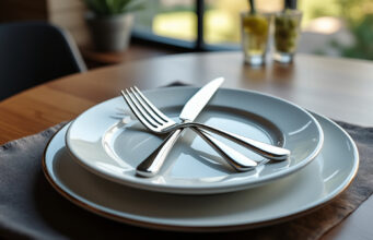 découvrez pourquoi disposer ses couverts croisés dans l'assiette est considéré comme un symbole d'élégance à table. tradition, étiquette et raffinement expliqués simplement !