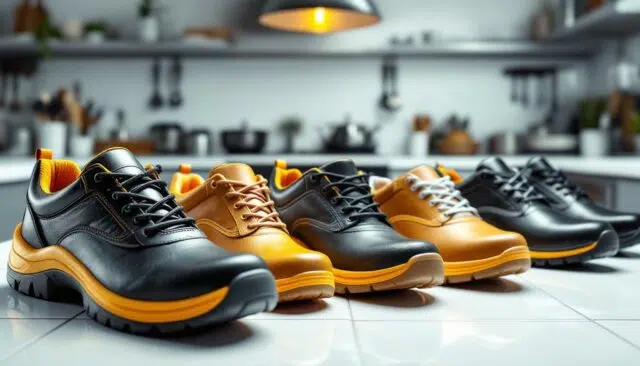 découvrez notre comparatif des meilleures marques de chaussures de sécurité pour cuisine, spécialement conçues pour les chefs. confort, sécurité et durabilité garanties pour travailler en toute sérénité.