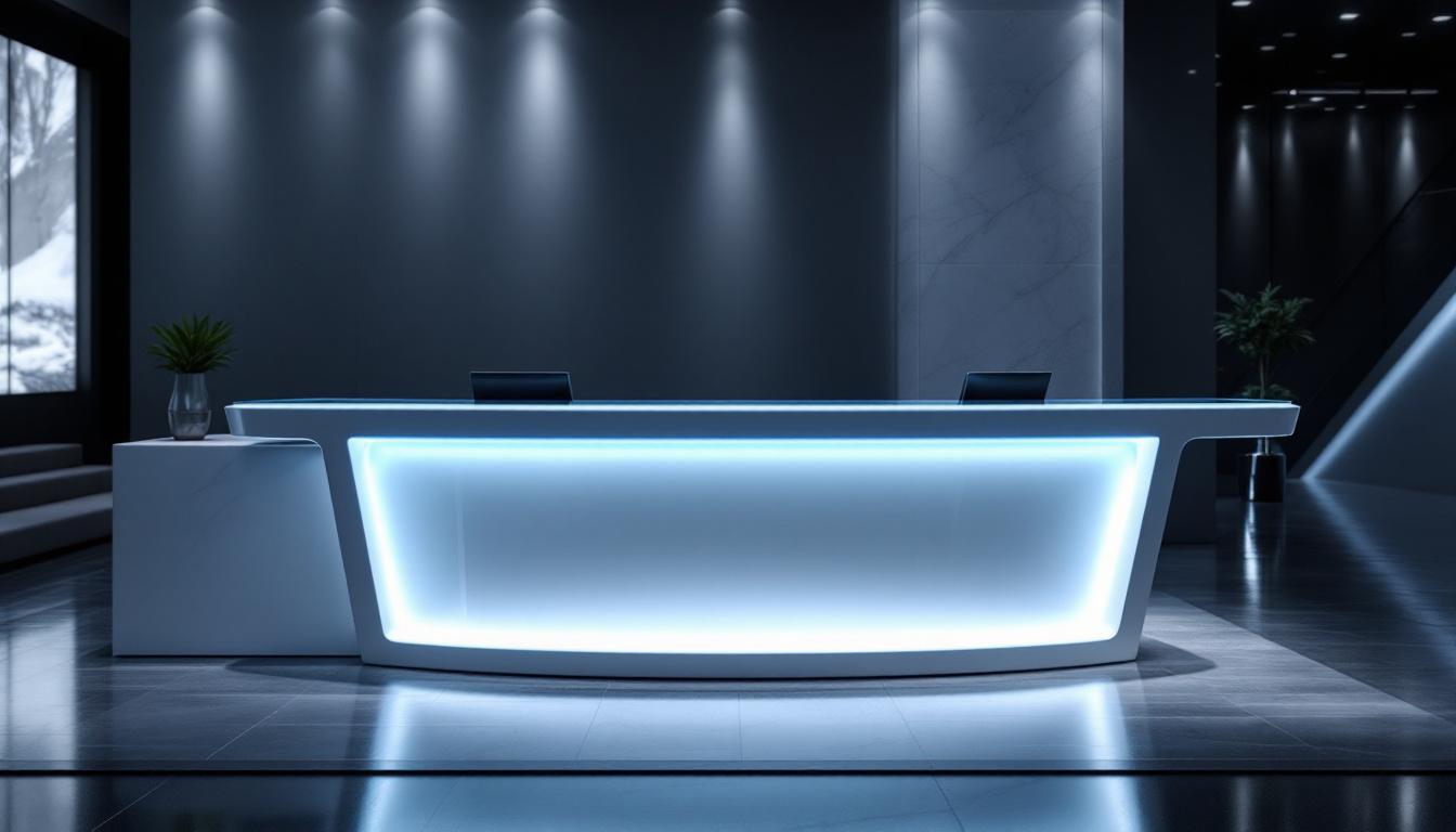 découvrez comment un design innovant peut métamorphoser votre banque d'accueil lors d'un salon professionnel, attirant plus de visiteurs et valorisant votre image de marque.