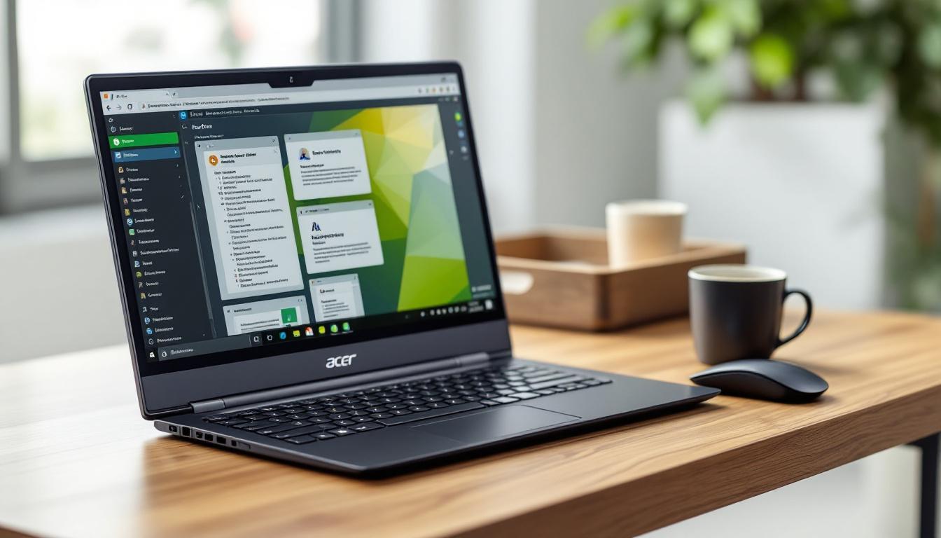 découvrez les meilleures applications indispensables pour optimiser l'utilisation de votre ordinateur portable acer 15 pouces dédié à la bureautique, alliant performance et simplicité.