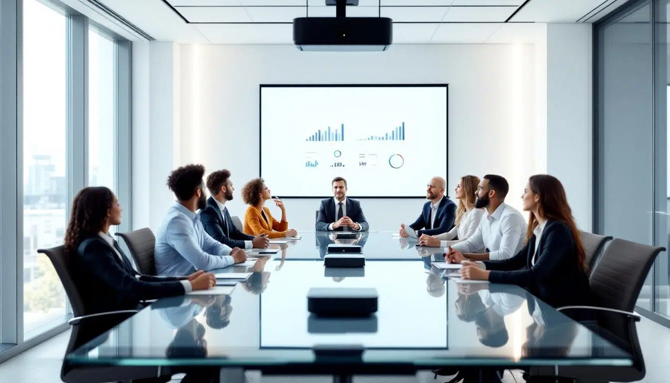 découvrez les avantages d'un vidéoprojecteur bureautique abordable pour dynamiser vos réunions d'équipe avec une image claire et une installation facile.