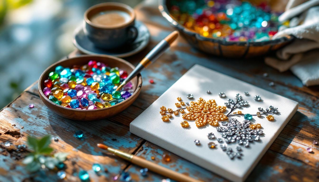 découvrez comment transformer votre espace grâce à une broderie diamant unique et personnalisée, apportant éclat et originalité à votre décoration intérieure.