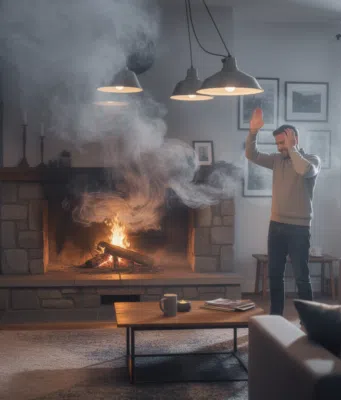 refoulement de fumée