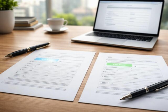 découvrez la signification de 'first name' et 'last name', et apprenez comment utiliser correctement ces termes en anglais.