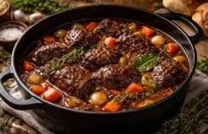 apprenez à préparer une délicieuse daube de joue de bœuf avec cette recette traditionnelle, parfaite pour un repas savoureux et réconfortant.