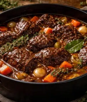 apprenez à préparer une délicieuse daube de joue de bœuf avec cette recette traditionnelle, parfaite pour un repas savoureux et réconfortant.