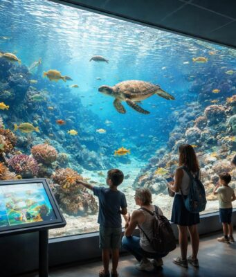 découvrez comment l'aquarium de vias contribue à sensibiliser le public à la préservation des écosystèmes marins à travers ses expositions et activités éducatives.