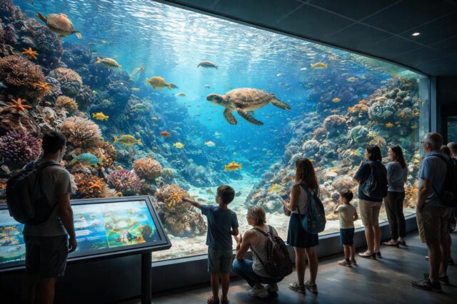 découvrez comment l'aquarium de vias contribue à sensibiliser le public à la préservation des écosystèmes marins à travers ses expositions et activités éducatives.