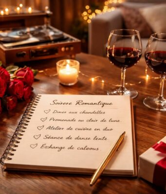 découvrez une planification détaillée pour une soirée romantique parfaite avec des activités spécialement conçues pour les couples, alliant douceur et moments inoubliables.