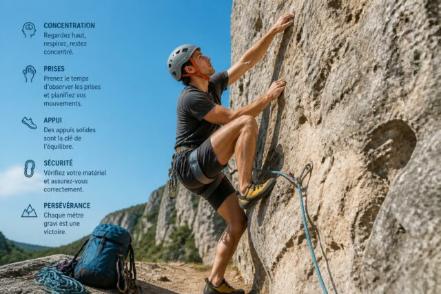 Climbing away : Astuces pour débutants pour réussir sa première ascension découvrez nos astuces indispensables pour débutants afin de réussir votre première ascension en escalade en toute sécurité et avec confiance.