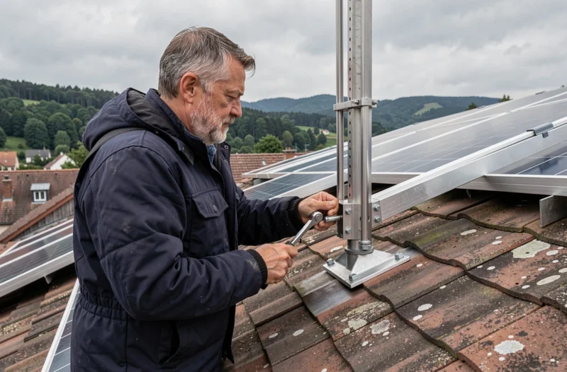 Plombier chauffagiste de SARL Thermo Sanitaire sur une installation thermique à Luxeuil-les-Bains